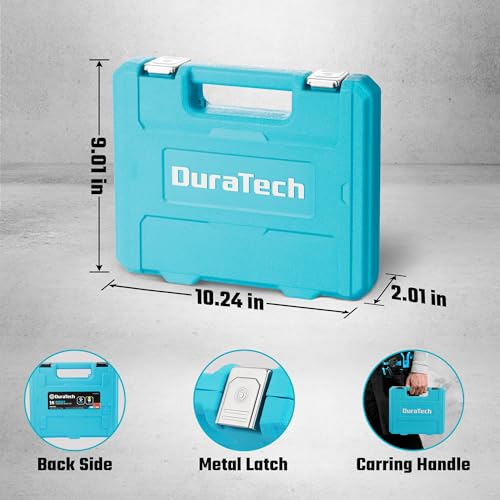 DURATECH 3/8" Drive Impact Swivel Socket Set, 14 Pcs Shallow Wobble Sockets - style: 14 PCS SAE&Metric 3/8" Dr.