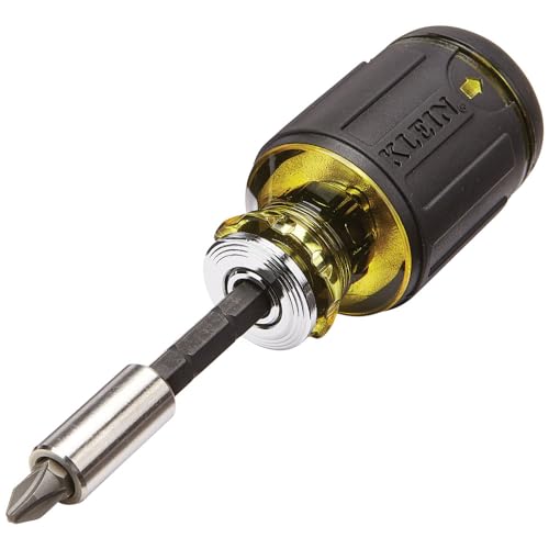 Klein Tools 80037 Screwdriver Tool Set, Multi-Bit Pocket Precision Screwdriver and Adjustable Length Stubby, 2-Piece - style: Multibit Electronic & Multibit Stubby Set