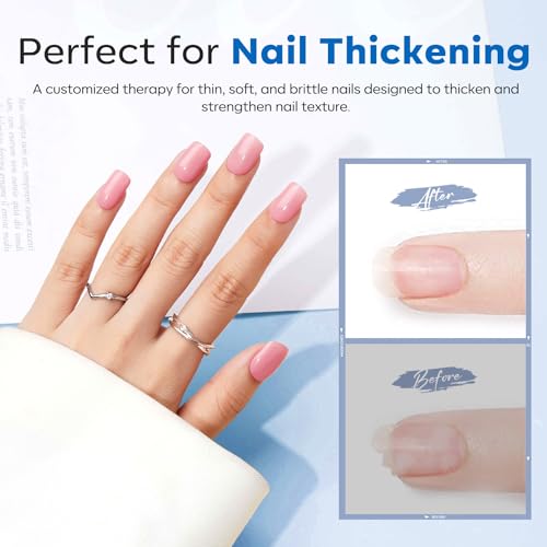 modelones Rubber Gel Base Coat Clear Builder Nail Gel for Weak Nails - color: Rubber Builder Base Coat Clear