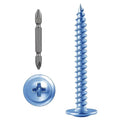 Wensilon（400 pcs）#4×1" Phillips Truss Head Wood Screws Galvanizing Quick Metal Self Tapping. - color: Silver, size: #4×1"
