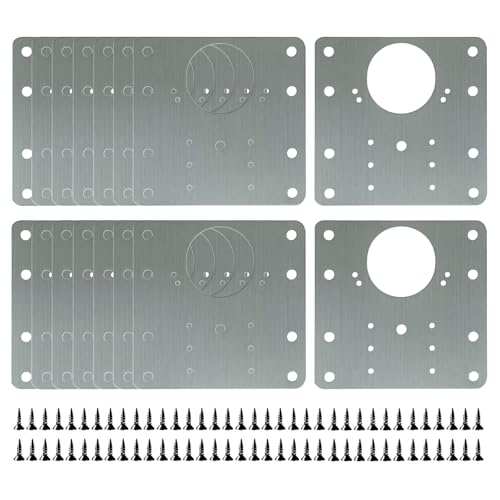 8PCS Thickened Hinge Repair Plate,Repairing Cabinet Doors with Loose Hinges