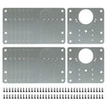 8PCS Thickened Hinge Repair Plate,Repairing Cabinet Doors with Loose Hinges