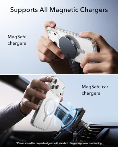 ESR for MagSafe Sticker, MagSafe Ring for iPhone 17, Samsung Galaxy - color: White