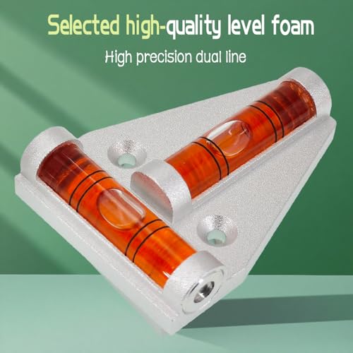 High precision aluminum alloy T-shaped platform can be used. Small level ruler with magnetic bubble beads for measurement (58x43x13mm) - size: 58x43x13mm
