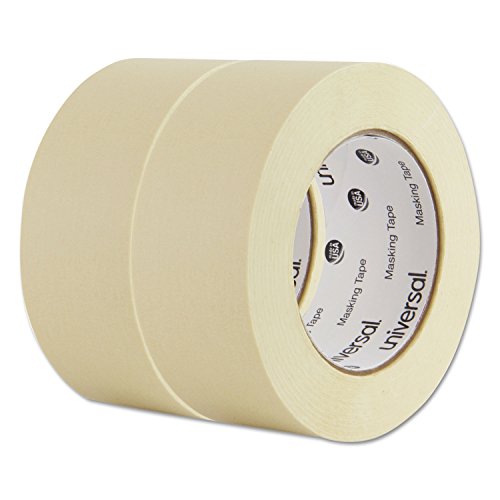 Universal 51302 General Purpose Masking Tape, 48mm x 54.8m, 3-Inch Core, 2/Pack