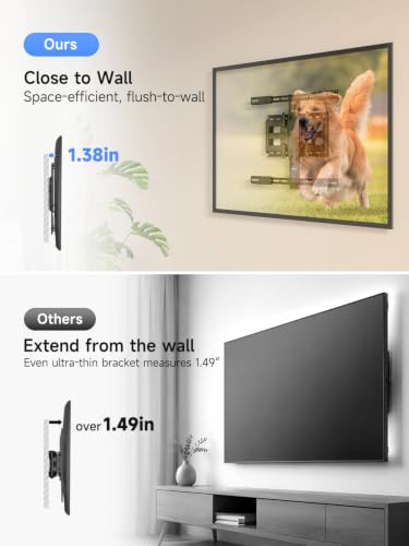 Suptek Ultra Slim TV Wall Mount Full Motion for 43-90” Large Screen