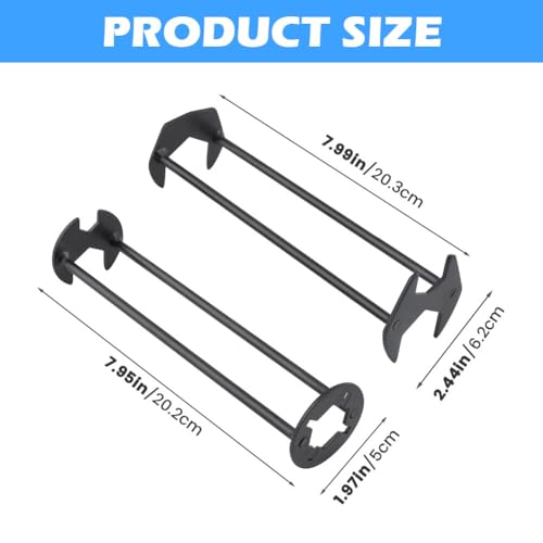 NINEFOX 2 Pcs Multifunctional Sink Wrench, Multifunctional Basin Wrench, 7-Type Sink Wrenchs Faucet Tool, Washbasin Wrenchs Set, for Kitchen Bathroom Tight Spaces