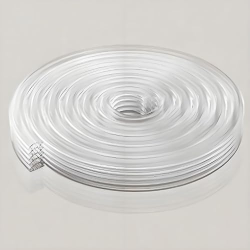 Rip-to-Fit Weather Stripping – 20 Feet, 5-Layer Adjustable Self-Adhesive Weather Seal Strips Fits Big Gaps(0.04-0.59 Inch), for Door Frame Door Insulation Strip Waterproof, Transparent - color: Transparent