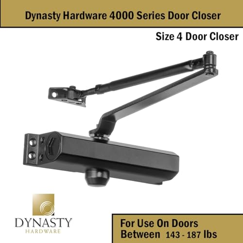 Dynasty 4000 Series Door Closer, Sprayed Duronotic Bronze, Spring 4 - color: Duronotic/Brown