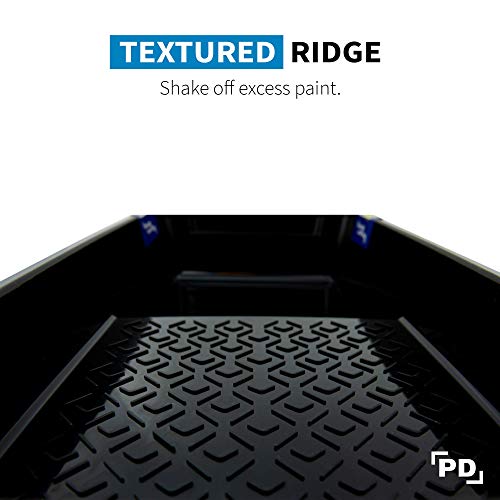 PD 4 Inch Paint Roller Tray, 2-Pack, Deep Pocket, Black Plastic - color: Tray (Black) – 2 Pack, size: 4-inch