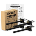 EVALD 6 Inch Floating Shelf Brackets, Hidden Shelf Brackets for Floating Shelves, Heavy Duty Shelf Bracket with Screws & Anchors, Floating Shelf Mount (4 Pack) - size: 6 Inch, style: 4 Pack All-purpose