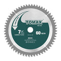 TOMAX 7-1/4-Inch 60 Tooth TCG Aluminum and Non-Ferrous Metal Saw Blade with 5/8-Inch DMK Arbor - size: 7-1/4'' 60T