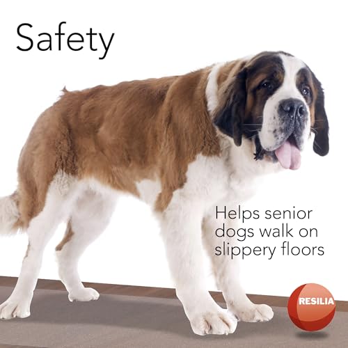 RESILIA Premium Clear Floor Protector Mat – Heavy-Duty Plastic Vinyl Covering for Hardwood, Tile, or Laminate Floors, Table, or Desk –American Modern Pattern 27" x 6' Waterproof Roll, Made in USA - size: 2'3" x 6'