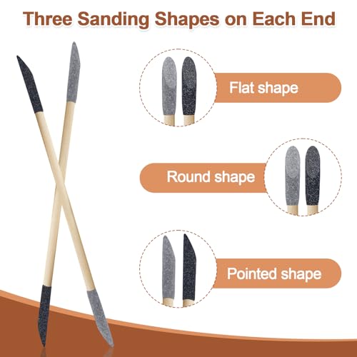 Sanding Sticks 60PCS, 120/280 Grit for Plastic Models, Wood & Resin