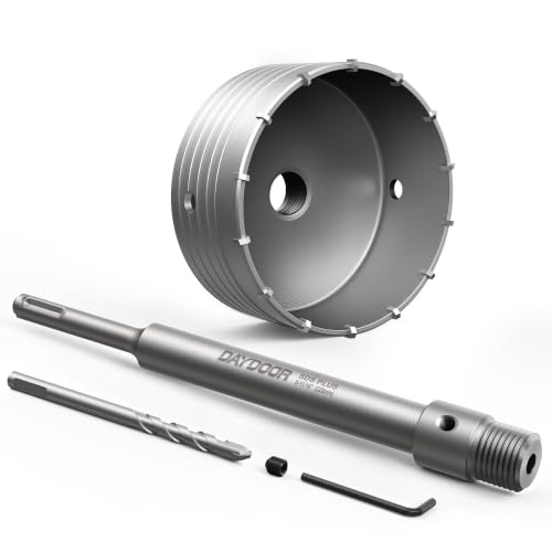 DAYDOOR 4-5/16" (110mm) Concrete Hole Saw with SDS Plus Shank - size: 4-5/16"