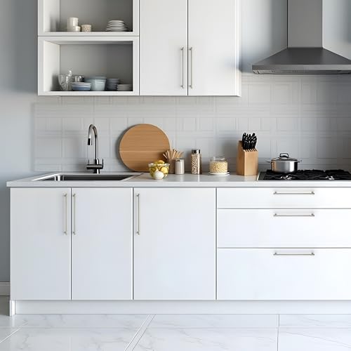 Ravinte Brushed Nickel Kitchen Pulls Cabinet Handles 10 Inch 5 Pack - color: Brushed Nickel, size: 10 Inches Hole Center