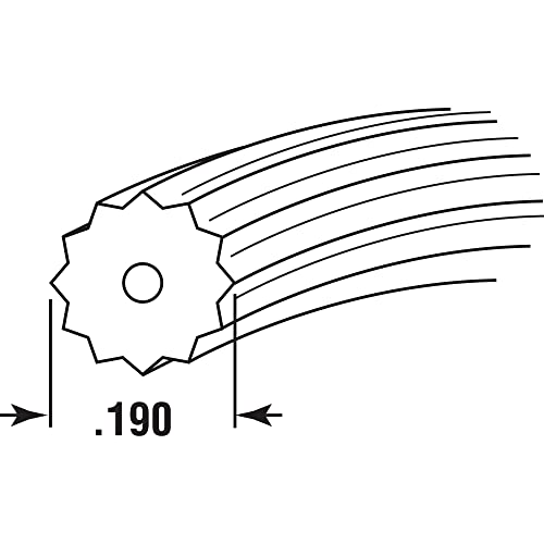 Prime-Line P 7525 Screen Retainer Spline, 0.195 In., 25 foot, Black (1 Roll) - size: 0.19