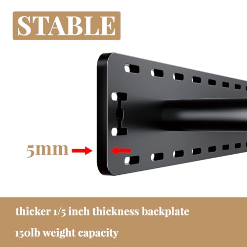 2pcs Large Shelf Brackets Long Floating Shelf Bracket Invisible Floating Shelf Hardware Heavy Duty Floating Mantel Brackets(43"X4"X3" Without Tools) - size: 43"X4"X3"