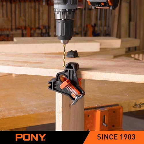 PONY 4-Pack Corner Clamps, 90 Degree Right Angle Clamps for Woodworking