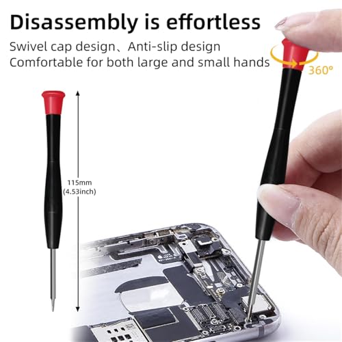 EFAITHFIX 22 in 1 Repair Tool Kit, 22-Piece Opening Pry Tool Screwdriver Set, Electronics Magnetic Precision Screwdriver Set for iPhone,iPad,Computer,Cell Phone,Laptop,Tablet,MacBook,Watch,Camera, etc - size: 22 in 1