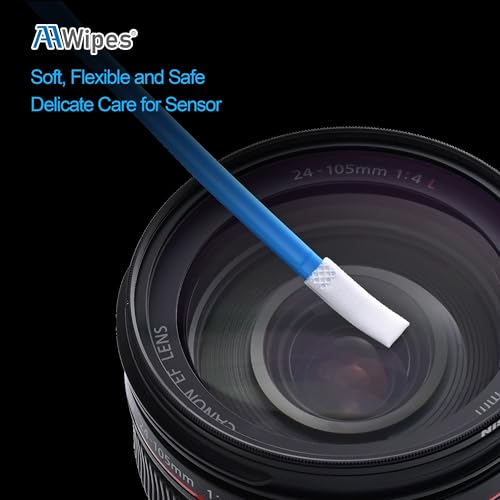 AAWipes Camera Sensor Cleaning Kit Sensor Lens Cleaner for Full Frame of DDR6 DSLR or SLR (6mm Sensor Cleaning Swabs) (HCS-6) (20) - size: Spot Clean - 6mm