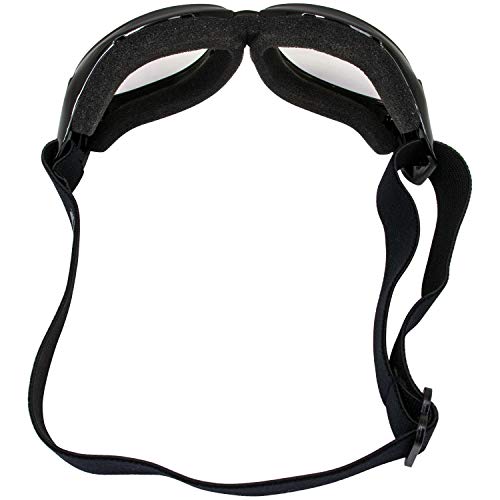 Global Vision Eliminator Dirt Bike Padded Motorcycle Riding Goggles for Men and Women (Black Frame/Smoke Lens) - color: Clear