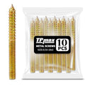 TPmax 10 Pack 5/16-18 x 3 Inch Hanger Bolts Double Headed Bolts Self-Tapping Screw Hanger Bolts for Furniture (5/16-18" x 3") - size: 5/16-18" x 3"