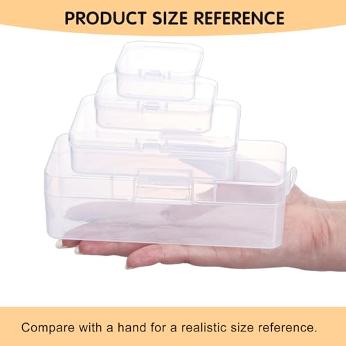 Stackable Bead Organizer 4 Tier 88pcs Small Boxes Craft Storage Container - size: 4-Tier 88pcs Assorted Boxes