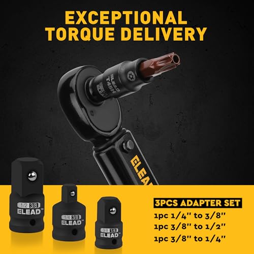 16-Piece Torx Bit Socket Set - Premium S2 Steel European Style T8-T60 with Socket Adapters, Star Bit Socket Set 1/4”, 3/8” and 1/2” Drive | Professional Mechanic Garage Tools - style: Torx