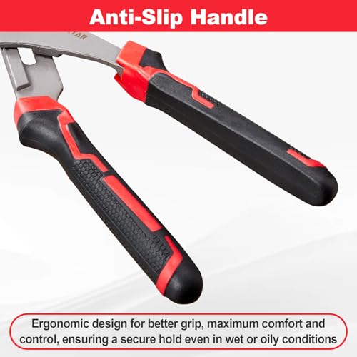 Spurtar Oil Filter Wrench Set, 9'' & 12'' Universal Oil Filter Removal Tool - size: 9" & 12" Pliers: 1-3/4" - 3-3/4"