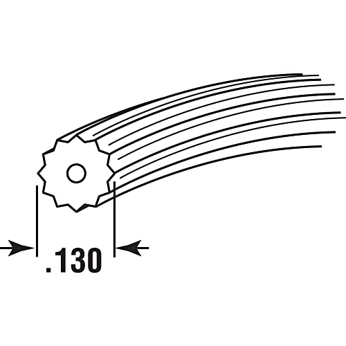 Prime-Line Screen Retainer Spline, 0.130 In., 25 Foot, Black, 1 Roll - size: 0.13 in.