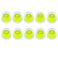 10Pcs Small Circular Bubble Level 10x6mm Mini Round Bullseye Spirit Levels Measuring Tools