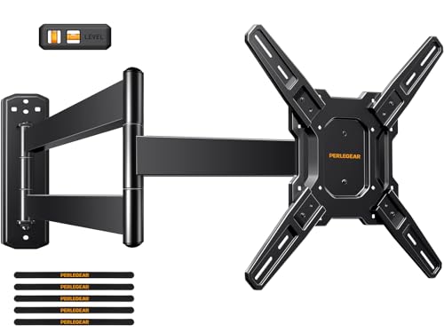 Perlegear Long Arm TV Wall Mount for 26–70 inch TVs up to 100 lbs - size: Fits 26-70'' TVs / Max 400x400mm