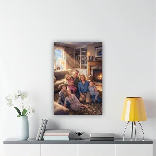 Dreamy Anime Style Canvas Painting from Photo Custom Decor - color: Dreamy Anime