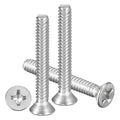 METALLIXITY #8-32x1 Phillips Flat Head Bolts 304 Silver 30Pcs - color: Silver, size: #8-32x1"