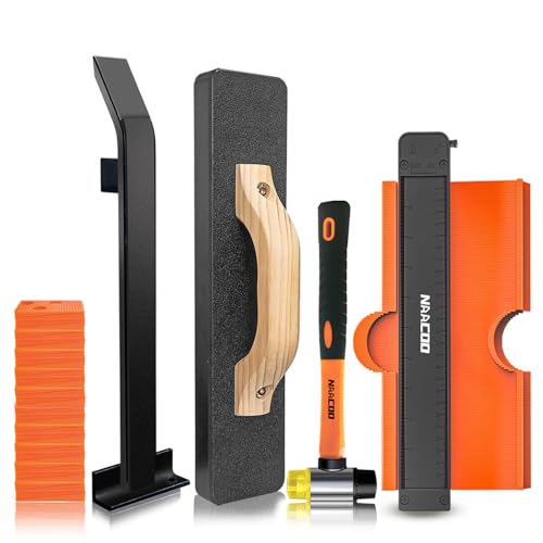 NAACOO Laminate Flooring Tools,5in1 Heavy Floor Install Kit for Vinyl Plank - style: 5 in 1 Flooring Tools
