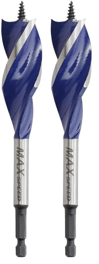 IRWIN SPEEDBOR Tri Flute Wood Drill Bit 1" X 6"(3041007) (Pack of 2) - size: Pack of 2, style: 1-Inch Bit