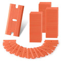 WORKPRO 200 Pack Plastic Razor Blades, Double Edge Scraper Refills - size: 1.5" x 0.7"