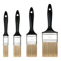 4-Piece Paint Brush Set,Flat Painting Brushes for Walls Trim Cabinets Fence Priming Interior & Exterior Latex and Oil Paints,Stains