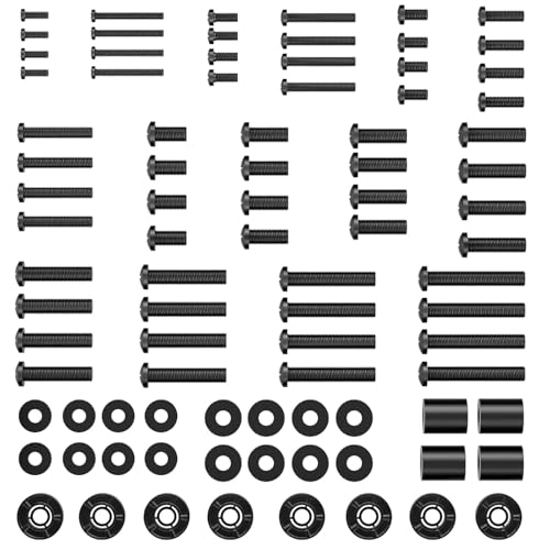 HOME VISION TV Mount Screws - Complete with M4, M5, M6, and M8 TV Mounting Hardware Kit, Washers and Spacers Included, Fit Most TVs up to 100 inch