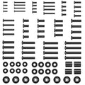 HOME VISION TV Mount Screws - Complete with M4, M5, M6, and M8 TV Mounting Hardware Kit, Washers and Spacers Included, Fit Most TVs up to 100 inch