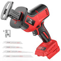 Cerycose Cordless Brushless Reciprocating Saw, Compatible with Milwaukee 18V Batteries, Tool-Free Blade Change, Includes 4 Saw Blades for Wood, Metal & PVC Cutting (Tool Only) - style: One-handed for milwaukee battery