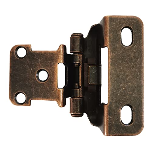 Cabinet Hinge Cabinet Body Spring Hinge Cabinet Door Hinge Part Warped 1/2 inch Embedded self Closing Hinge 4 Pack Oil Rubbed Bronze