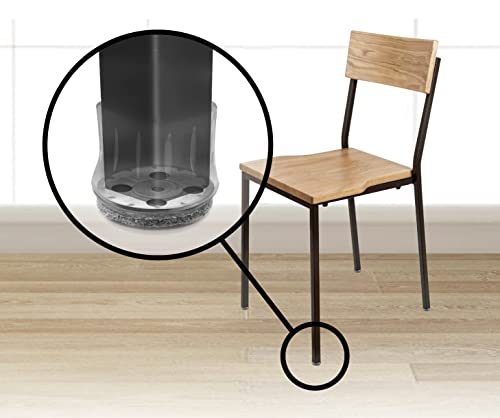 Slipstick GorillaFelt Chair Leg Floor Protectors for Hardwood Floors, Clear Sleeve Felt Pads for Furniture That Stay On, Fits Round & Square Legs, Includes 8 Premium Transparent Chair Socks, CB182 - size: 5/8 Inch - 7/8 Inch Sleeve 8 Pack