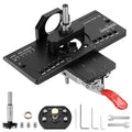 35mm Metal Concealed Hinge Jig Quick Clamp for Door Cabinet Woodworking - color: Deep Black
