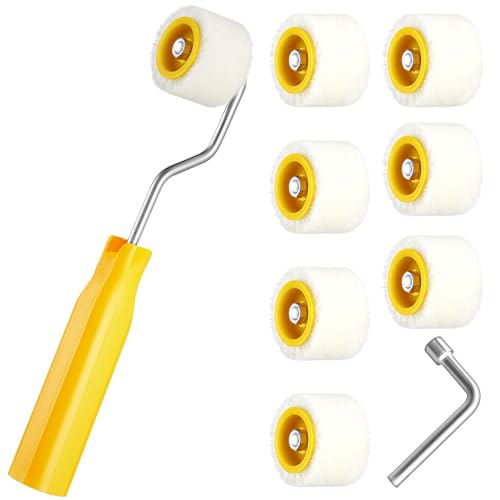Honeydak 8 Pack Mini Paint Roller with Replacement Heads, 0.8 Inch - size: 0.8 Inch