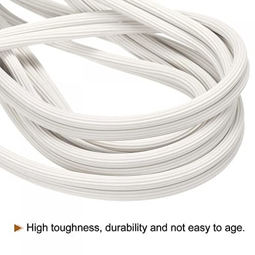 uxcell Screen Spline, 15M/49.21Ft Silicone Sealing Strip 5.5mm OD White - size: 5.5mm x 15M