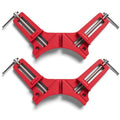 BUILDSOMETHING Right Angle Wood Clamp - Home Improvement Hand Tool - Premium Clamp Set with 45 Degree Cutting Guide Slot - 2 Pack