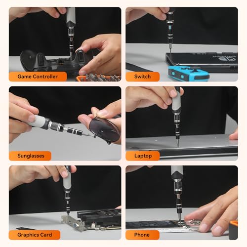 Precision Screwdriver Set, 166 in 1 Mini Screwdriver Set Tool - color: Orange, size: 166