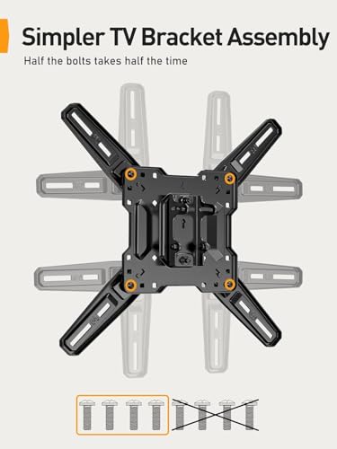 Perlegear Full Motion TV Mount for 26–65 inch TVs up to 82 lbs - size: for 26-65 inch TVs